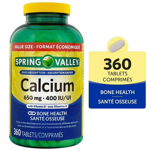 Spring Valley Calcium with Vit D 650 mg/400 IU
