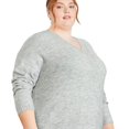 thumbnail image 2 of George Plus Women's V-Neckline Sweater, 2 of 6