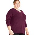 thumbnail image 2 of George Plus Women's V-Neckline Sweater, 2 of 6