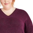 thumbnail image 4 of George Plus Women's V-Neckline Sweater, 4 of 6