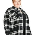 thumbnail image 2 of George Plus Women's Plaid Shacket, 2 of 6