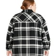 thumbnail image 3 of George Plus Women's Plaid Shacket, 3 of 6