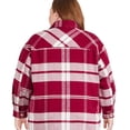thumbnail image 3 of George Plus Women's Plaid Shacket, 3 of 6