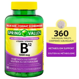 Spring Valley Vitamine B12 1,000 mcg VALUE SIZE