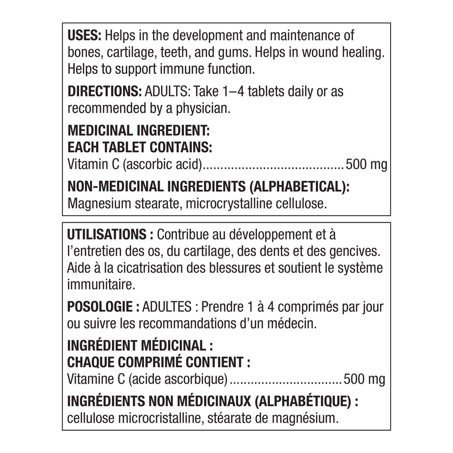 Spring Valley Vitamin C 500 mg, 500 Tablets