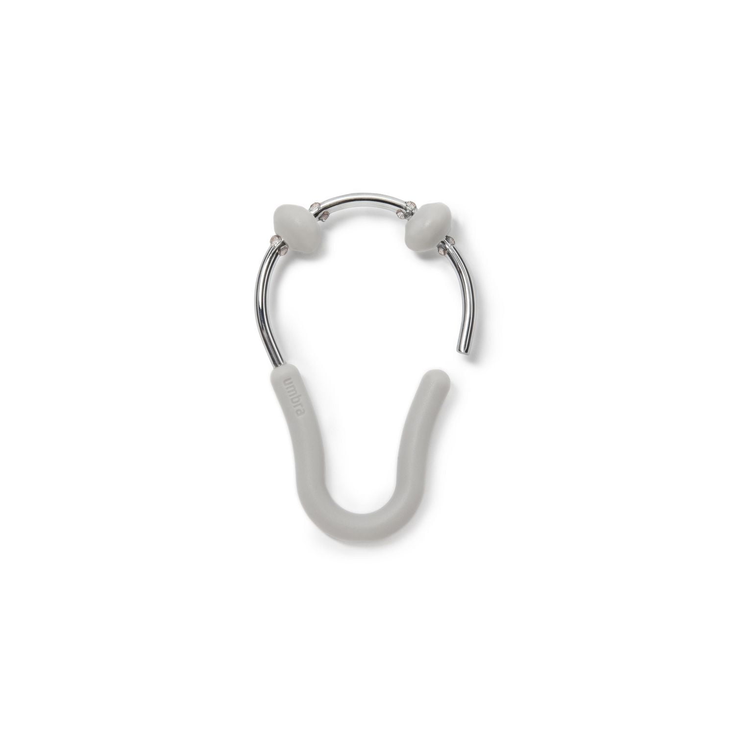 Flex Shower Rings 12 Chrome/Grey Walmart Canada