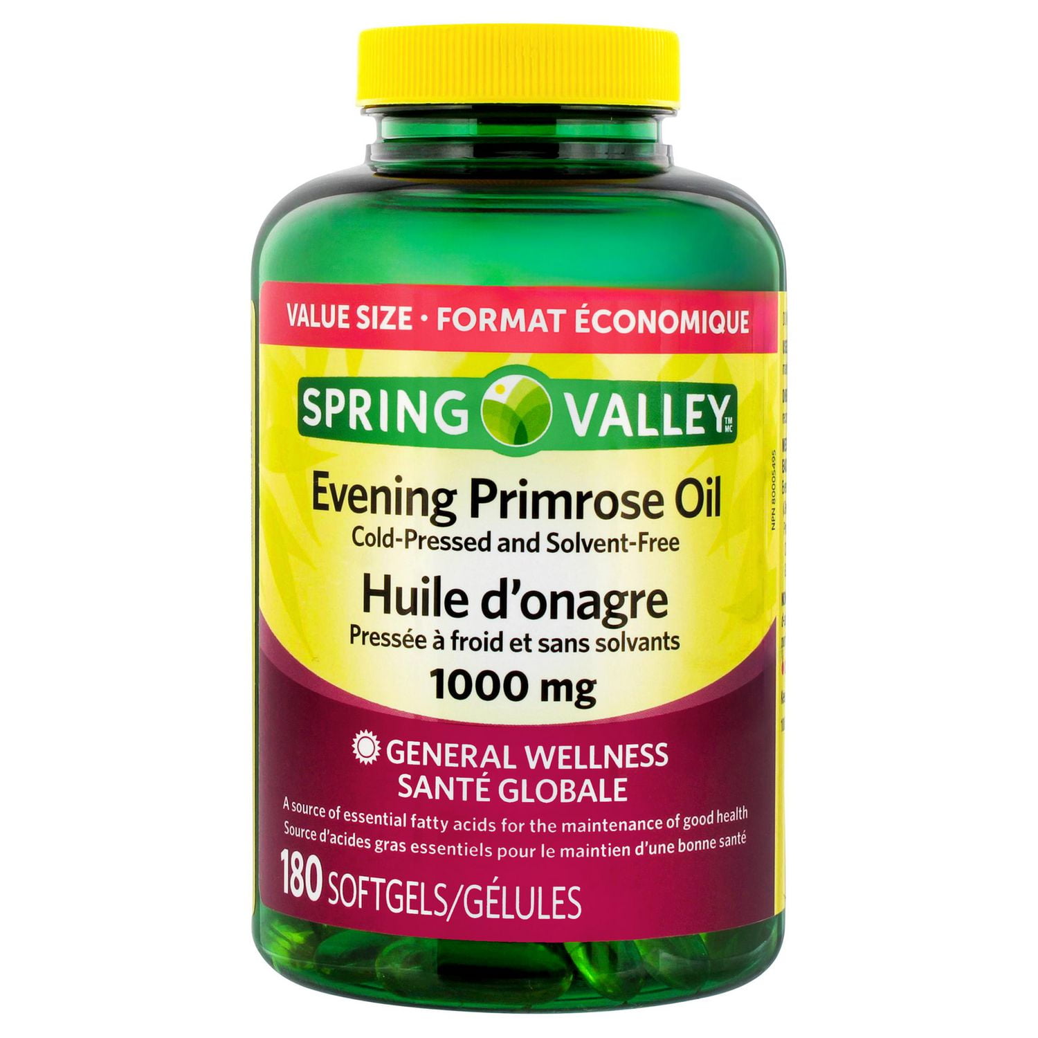 Spring Valley Huile d’onagre 1000mg 180 Gelules