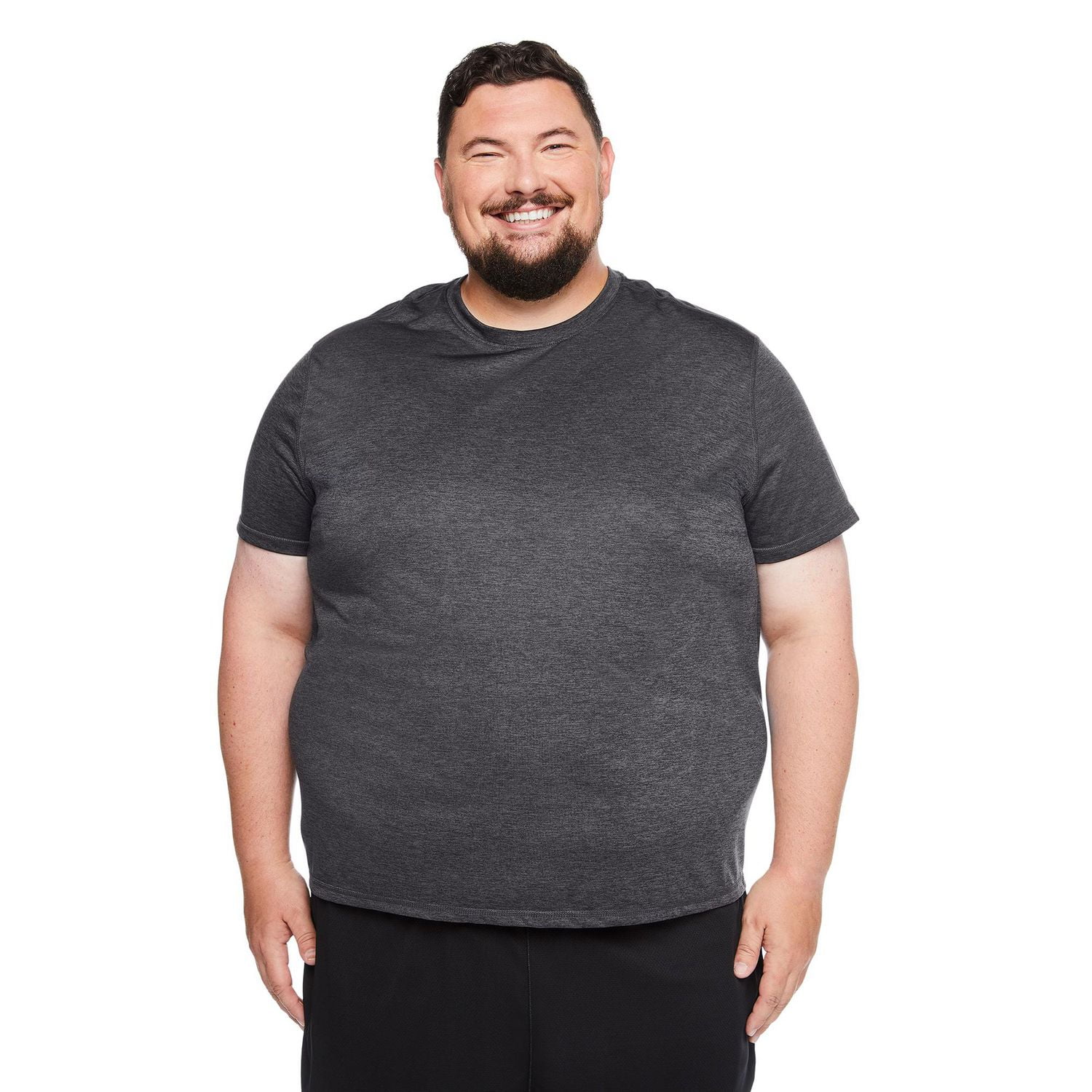 Athletic Works Big Men's Short Sleeve Slim-Fit Tee