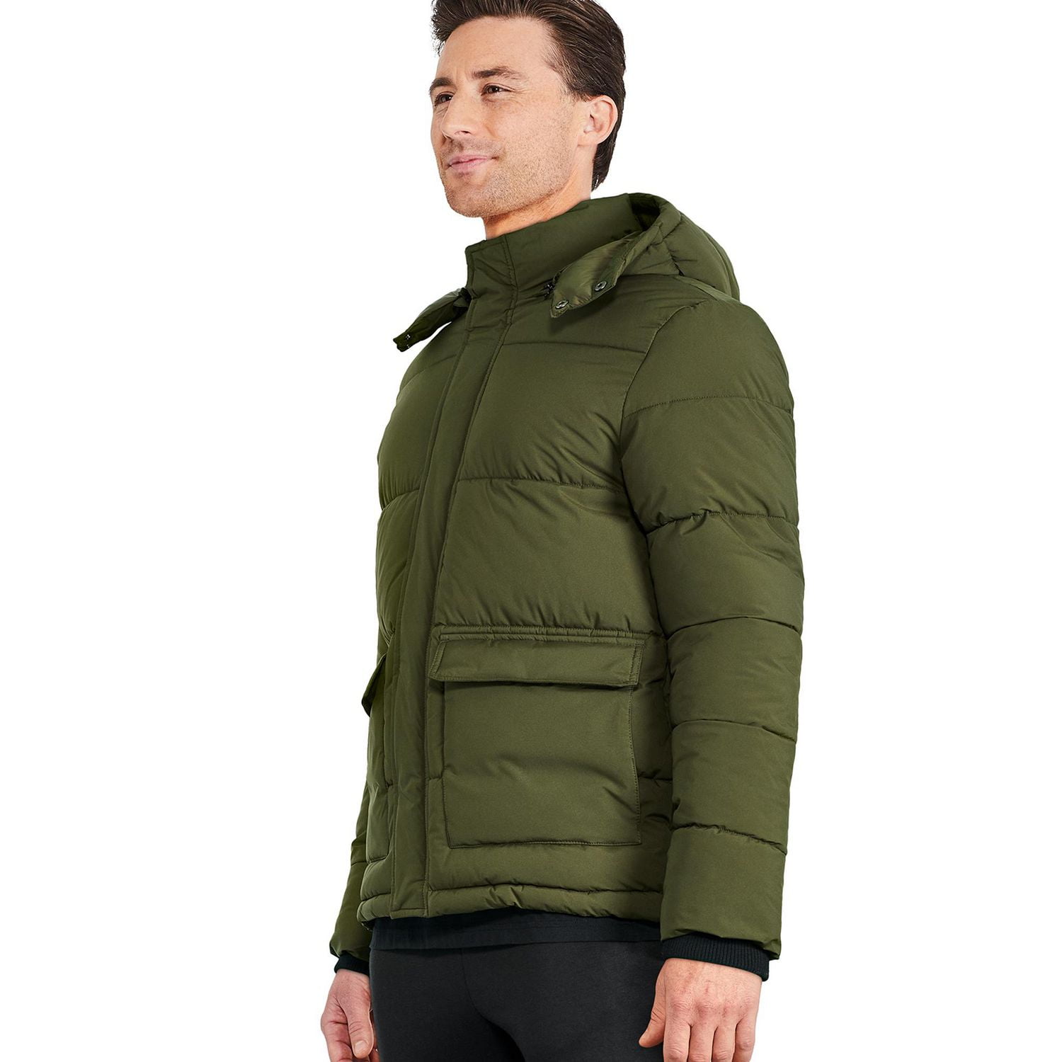 George Men's Hooded Puffer Jacket 