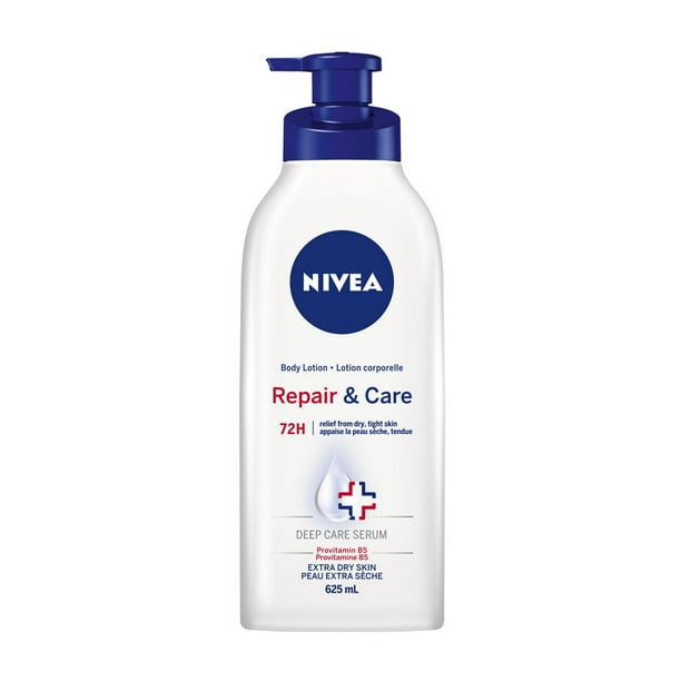 NIVEA Lotion corporelle 72H Repair & Care pour peau extra sèche 625 ml, pour peau très sèche
