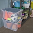 thumbnail image 2 of Sterilite Hinged Lid Blue Storage Box, 2 of 2