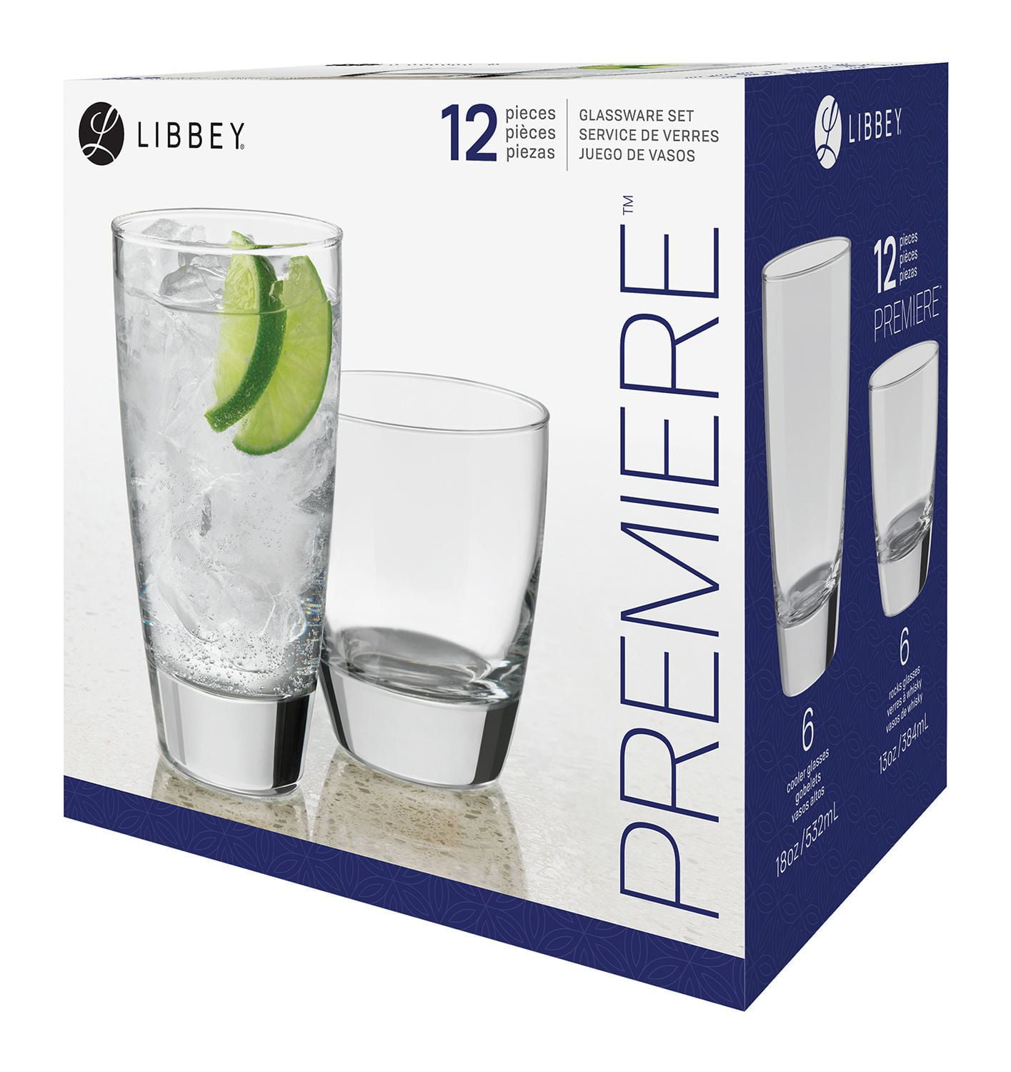 Libbey Glass Premiere Juice Set 4 Pieces Walmart Ca