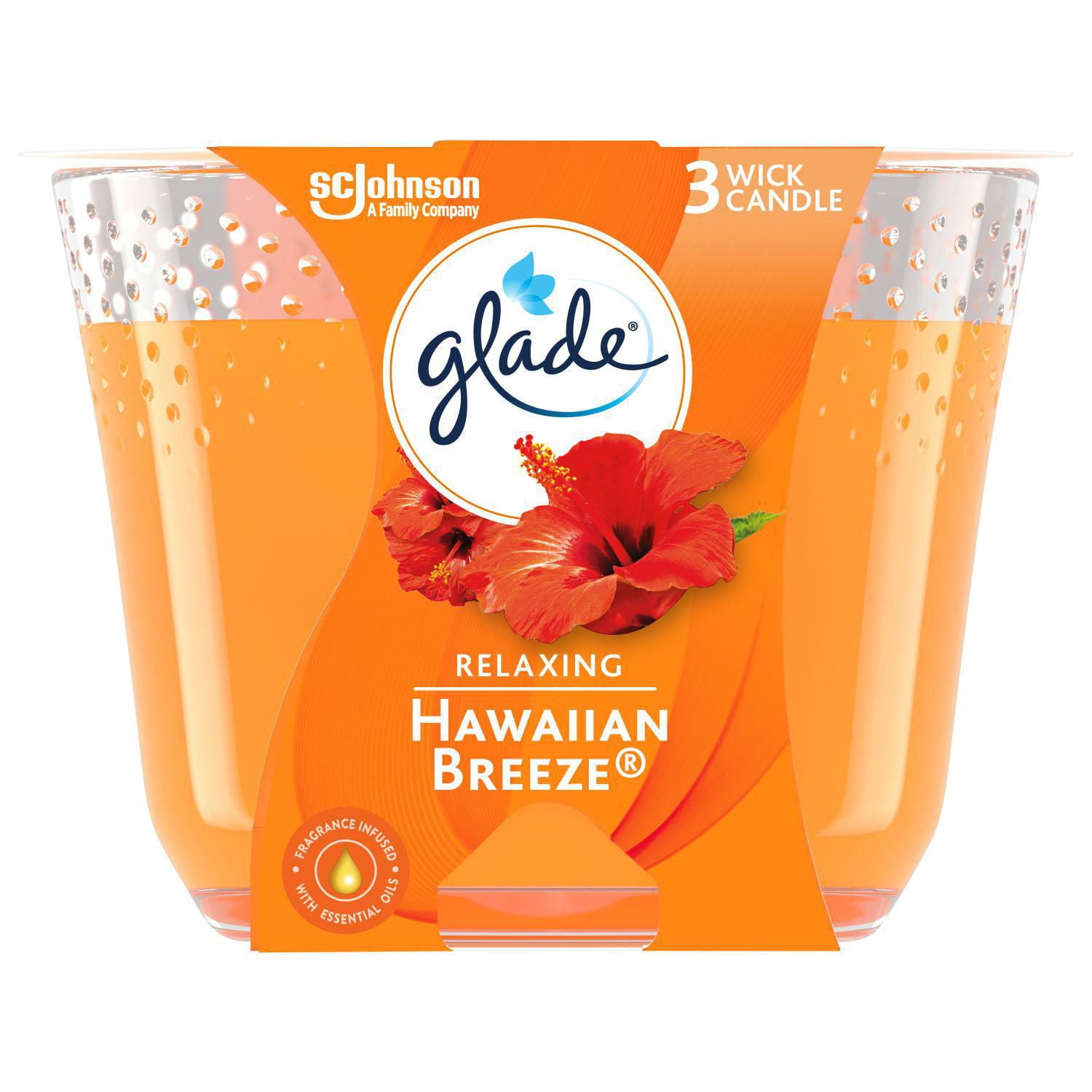 Glade 3 Wick Scented Candle Air Freshener, Hawaiian Breeze Walmart Canada