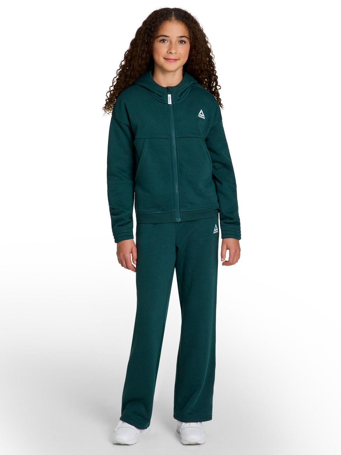Reebok sweat à capuche zippé encore pour fille Tailles 4/5-14/16