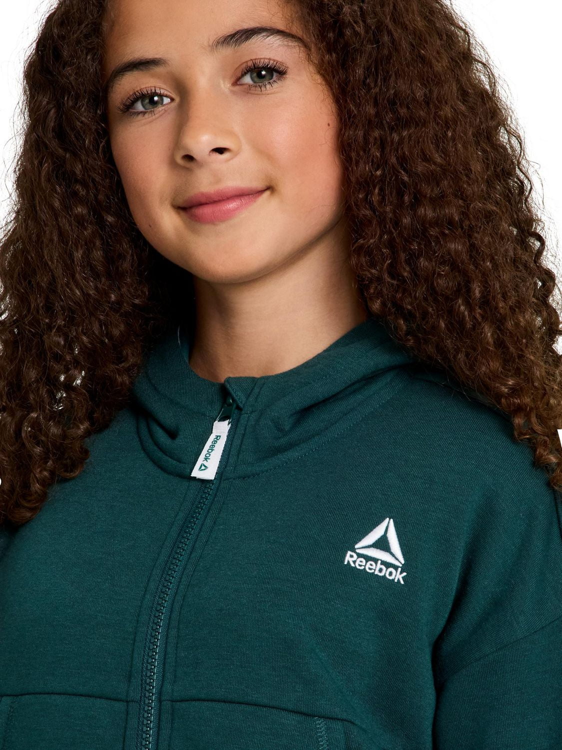 Reebok sweat à capuche zippé encore pour fille Tailles 4/5-14/16