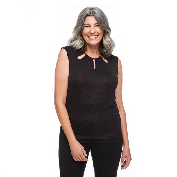 FOCO Women's Sleeveless Team Top - Tie-Front Design With Official Team Logo