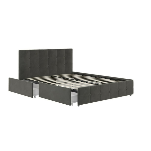 Rose Upholstered Bed with Storage Walmart.ca
