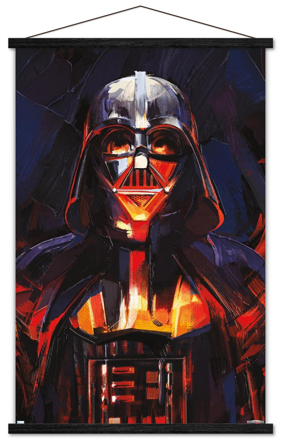 Star Wars Obi Wan Kenobi Darth Vader Painting Wall Poster