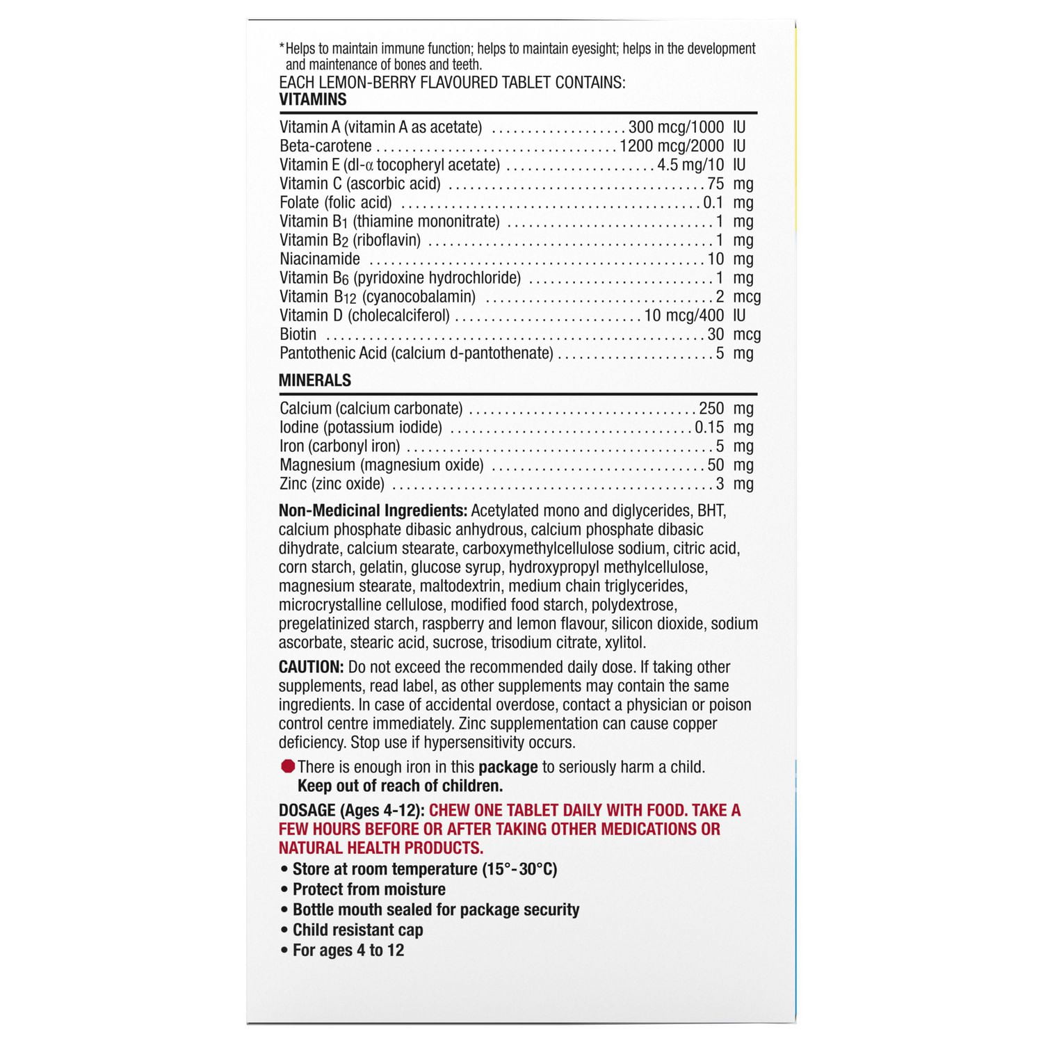 Centrum Junior Complete Chewable Multivitamin and Vitamin D Supplement, Chewable Tablets, 60 Count
