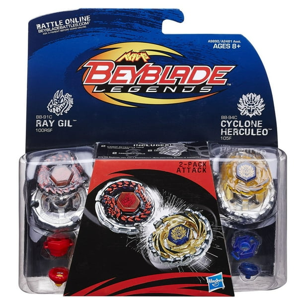 Beyblade Legends duo défensif - Ray Gil and Cyclone Herculeo