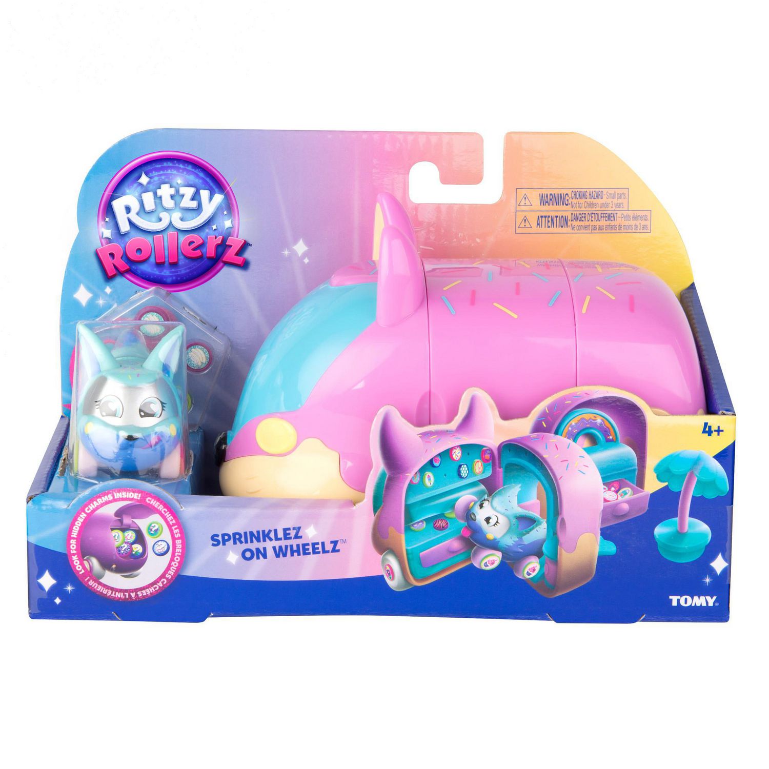 Ritzy Rollerz Besties 2-Pack Series 1 Car Toy w/ Surprise Charms Donut Dani 