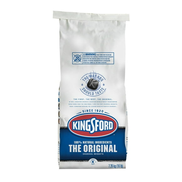 Kingsford® Original Charcoal Briquettes, BBQ Charcoal for Grilling, made with natural ingredients and real wood to give food an authentic smoky flavor –, 7.26kg