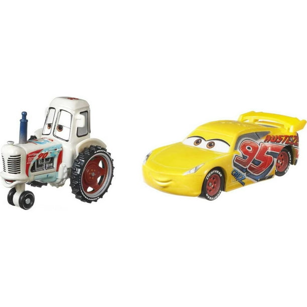 Disney Pixar Cars Bumper Save Racing Tractor and Rust-eze Cruz Ramirez ...