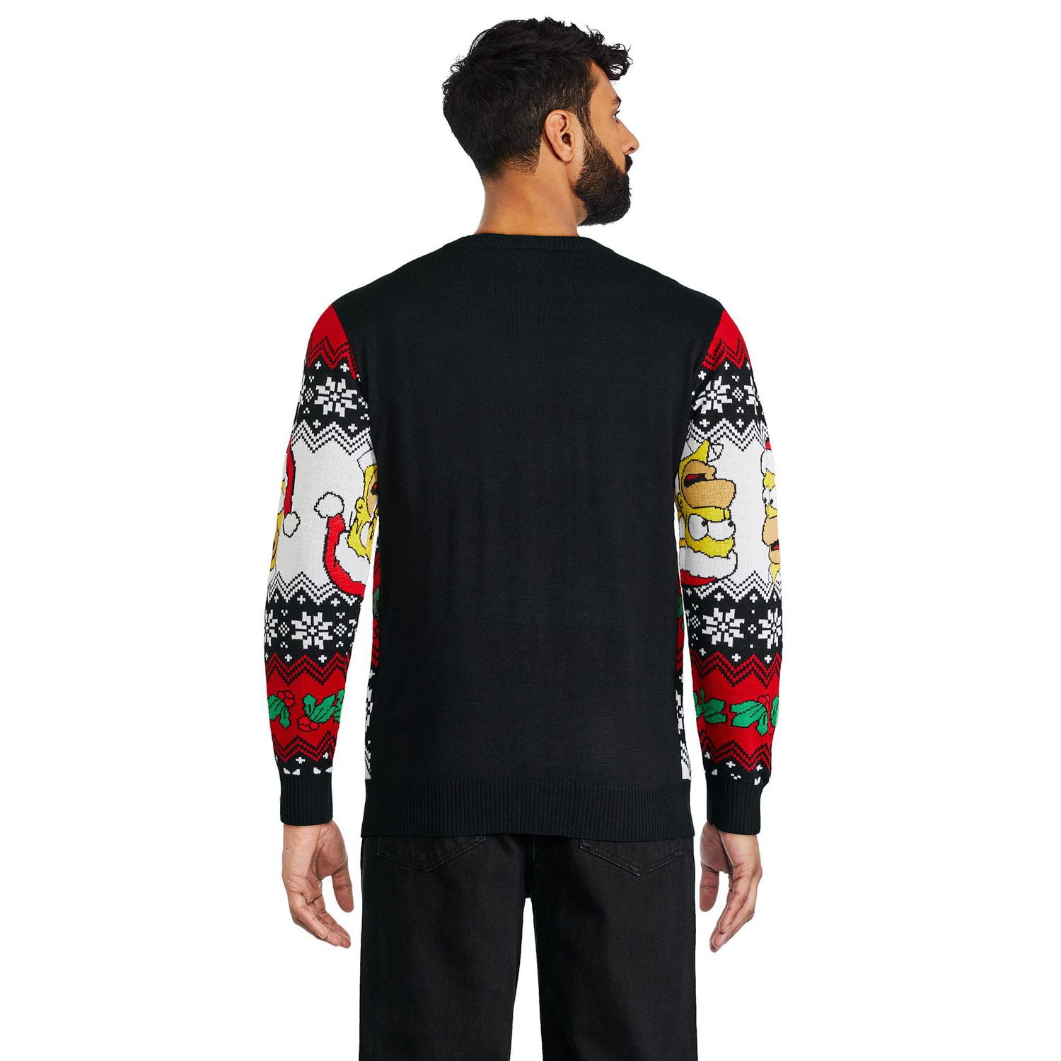 Chandail de Noël lumineux Les Simpson pour hommes