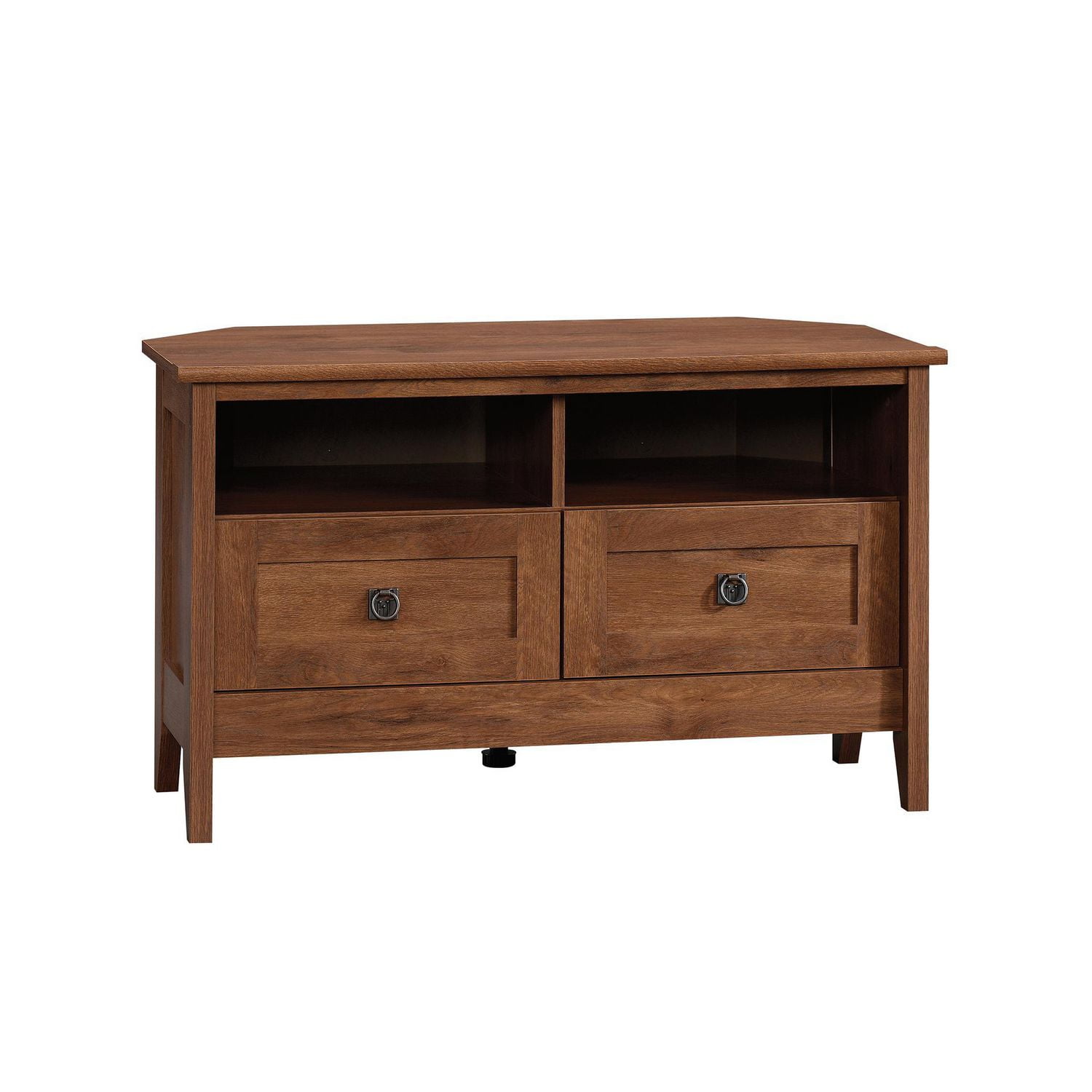 Sauder® August Hill Collection Oak Finish Corner TV Stand, Oiled Oak