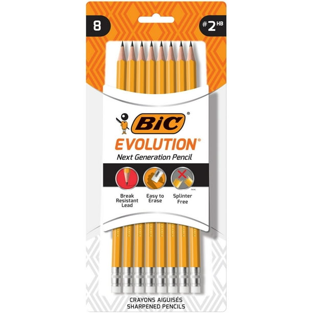 Livraison à domicile Bic Crayons papier HB Ecolution, 8 crayons