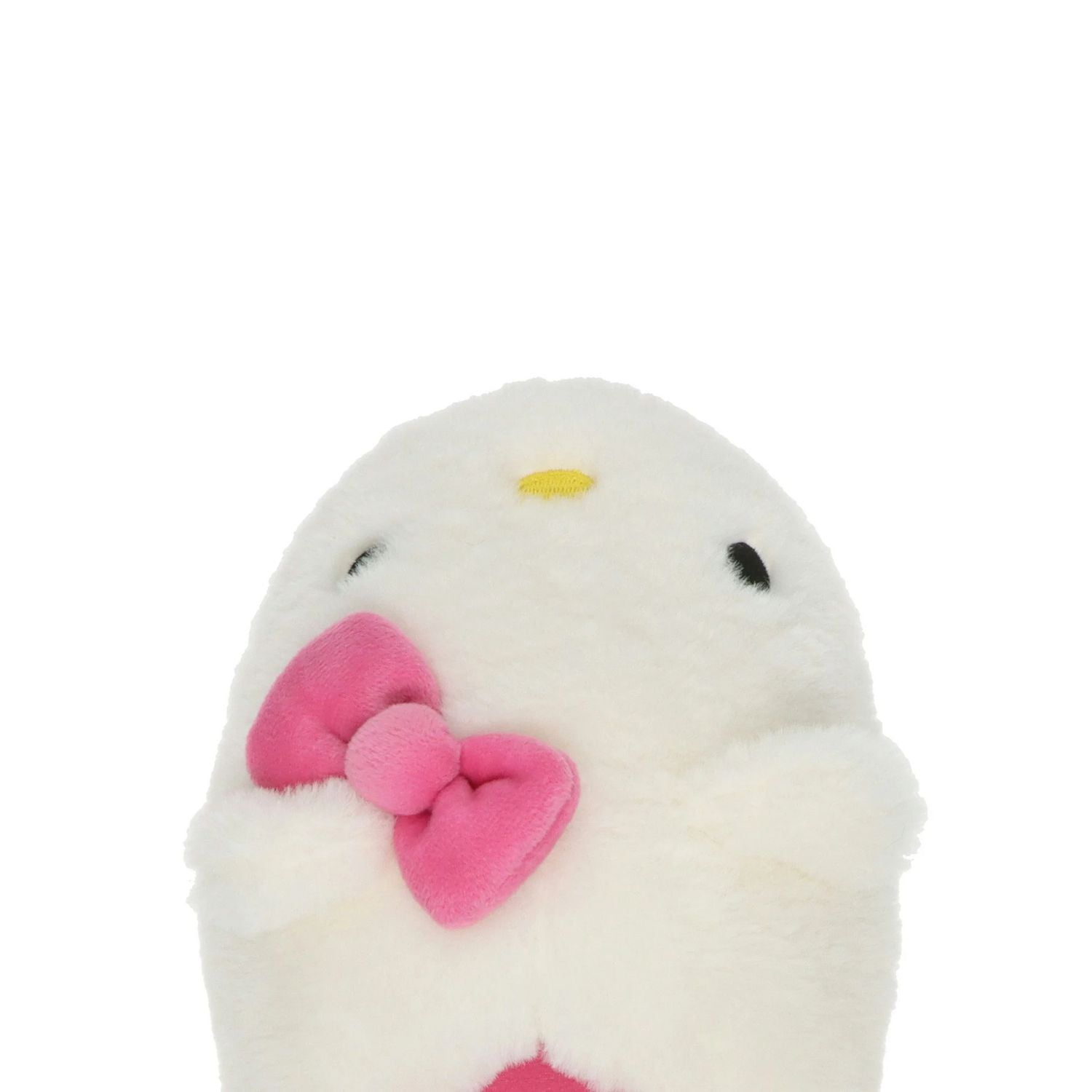 Ladies Hello Kitty plush slippers., Available in Sizes: (5/6), (7/8), (9/10)