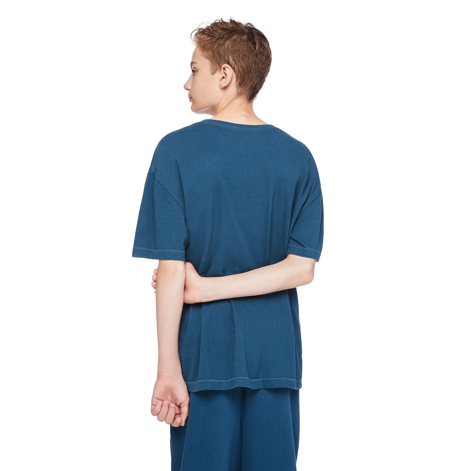 T-shirt délavé à manches courtes avec encolure ras du cou Jackson pour garçons Tailles M-TTG