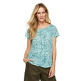 thumbnail image 1 of Penmans Women's Burnout Peasant Top, 1 of 6