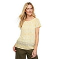 thumbnail image 1 of Penmans Women's Burnout Peasant Top, 1 of 6