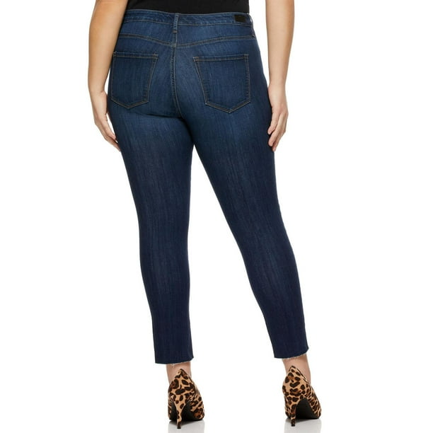 Sofia Jeans by Sofia Vergara Plus Size Skinny Mid-Rise Stretch Ankle Jeans  