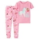Pyjama 2 pièces pour bébé fille Child of Mine made by Carter’s à motif de licorne – image 1 sur 1