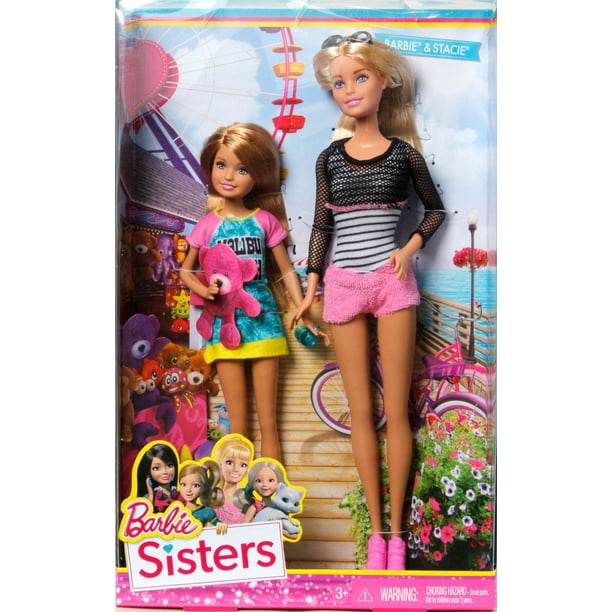  Barbie and Her Sisters in a Pony Tale Barbie and Stacie Doll,  2-Pack : Toys & Games