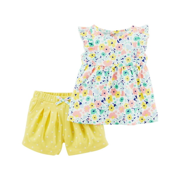 Child of Mine made by Carter's Baby Girls' 2 Piece Floral Outfit Set ...