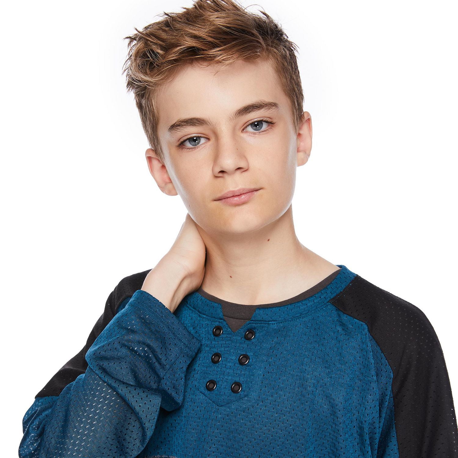 Maillot de hockey surdimensionné à manches longues Jackson pour garçons