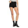 thumbnail image 1 of No Boundaries Women's High-Rise Denim Short, 1 of 6