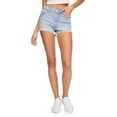 thumbnail image 1 of No Boundaries Women's High-Rise Denim Short, 1 of 6