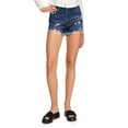 thumbnail image 1 of No Boundaries Women's High-Rise Denim Short, 1 of 6