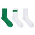 thumbnail image 1 of George Women's Mid-Crew Socks 3-Pack, 1 of 1