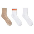 thumbnail image 1 of George Women's Quarter-Crew Socks 3-Pack, 1 of 1