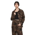 thumbnail image 2 of My Sister's Closet Girls' All-Over Leopard Printed Oversized Shacket, 2 of 6