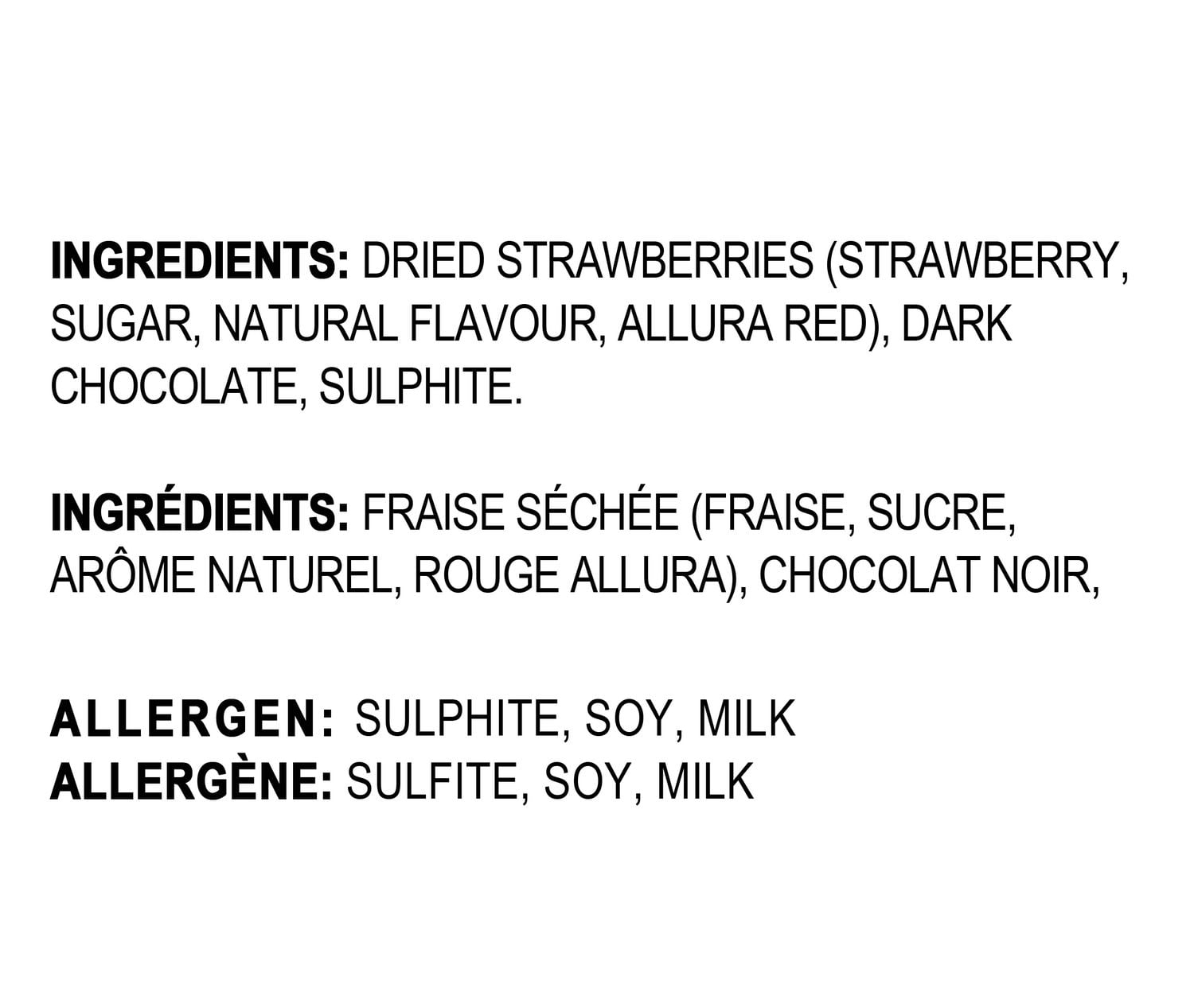 Fraises Trempées dans le Chocolat 40g – H&H Santé & Bonheur Fraises Séchées Trempées dans du Chocolat Noir