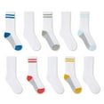 thumbnail image 1 of George Boys' Crew Socks 10-Pack, 1 of 1