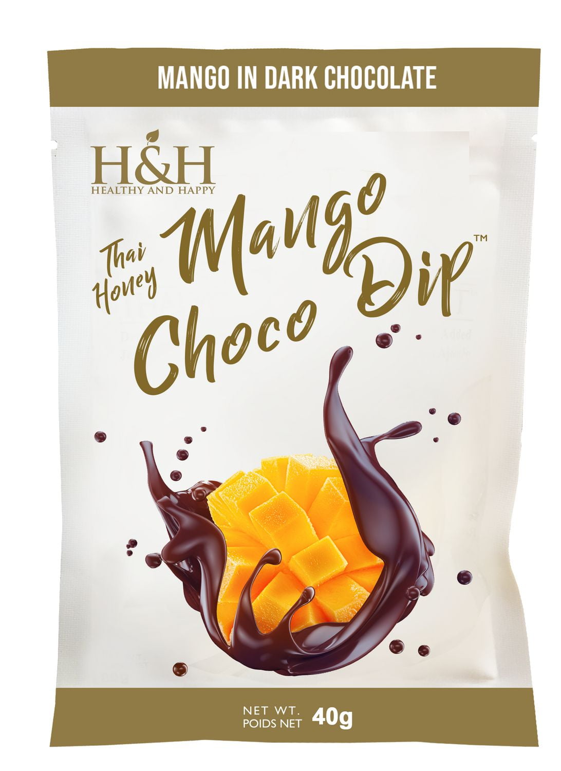 Mangue au Chocolat 40g – H&H Santé & Bonheur Mangue Sèche au Chocolat