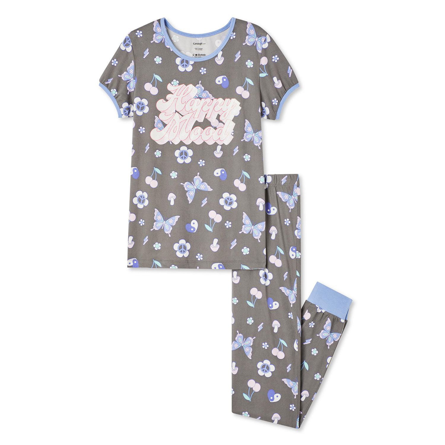 George Girls' Pajama 2-Piece Set