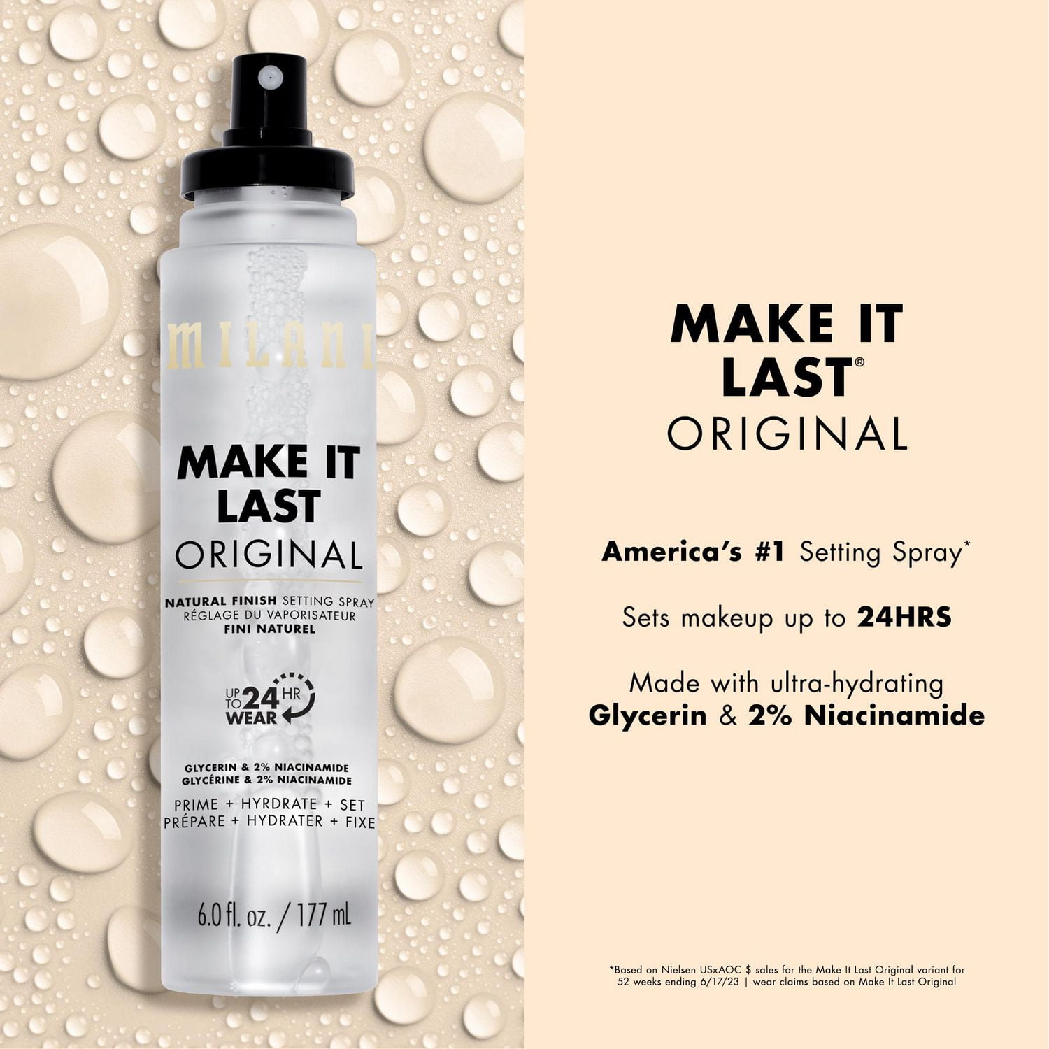 Milani - Make It Last Original - Natural Finish Setting Spray